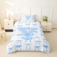 thumbnail image 2 of Manfei Letter Y Initial Monogram Twin Bedding For Kids,Girly Bows Duvet Cover Set For Bowknot Lovers,Reversible,2-Piece(No Comforter), 2 of 6