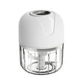 thumbnail image 2 of USB Rechargeable Electric Garlic Chopper, 100ml Portable Food Processor with 4 Stainless Steel Blades, Wireless Mini Vegetable Mincer & Meat Grinder, 2 of 9