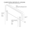 thumbnail image 2 of Cabecera Logan DICASA individual Estilo minimalista, 2 of 7