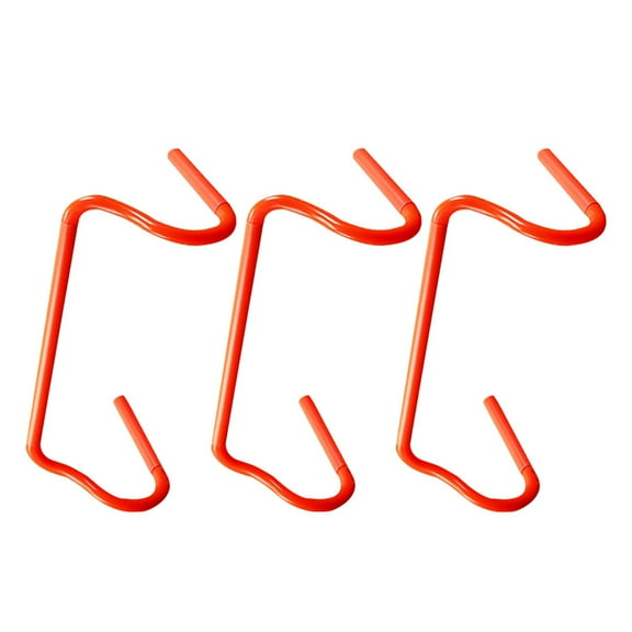 WORGEOUS  3 Pcs Soccer Hurdles Track Equipment Disassembly Adjustable Child Orange
