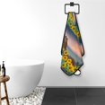 thumbnail image 6 of Zufioo Horse Sunflowers Print Coral Fleece Bath Towel 27x55 Inches, Absorbent and Quick-drying Bath Towel, Suitable for Adults and Children, 6 of 8
