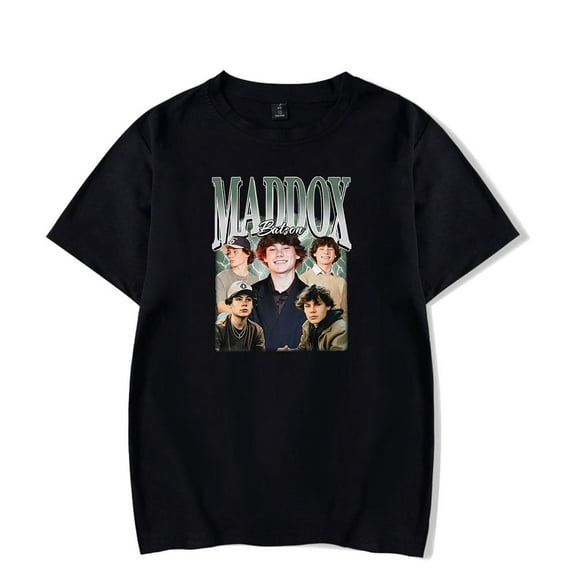 Maddox Batson Vintage T-shirt unisex pure cotton fashionable round neck short sleeved T-shirt