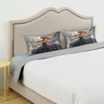 thumbnail image 5 of Dailycode Satin Pillow Case Standard Silk Pillow Cover for Hair and Skin Envelope Closure Elegant Woman Play Violin 20"x26", 5 of 9