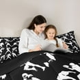 thumbnail image 5 of Castle Fairy Adults Female Men Football Print Bedding Comforter Set 2pcs,Sport Theme Twin Comforter Sets Microfiber,Ball Gamer Breathable Bedding Set,Ultra Soft Home Decor,Reversible, 5 of 8