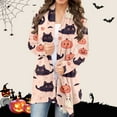 thumbnail image 4 of Women's Halloween Cardigan Sweater Fall Long Sleeve Open Front Casual Loose Fit Tunic Top for Women Comfortable Stylish Outwear, 4 of 4