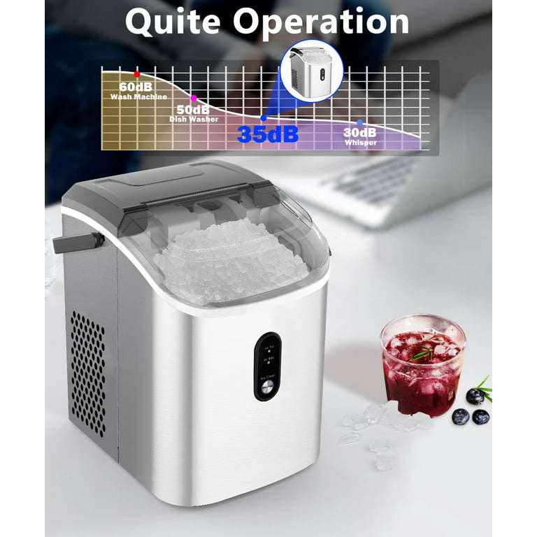 HiCOZY Nugget Ice Makers Countertop, Compact Crushed Ice Maker, Produce Ice  in 5 Mins, 55LB Per Day, - Matthews Auctioneers