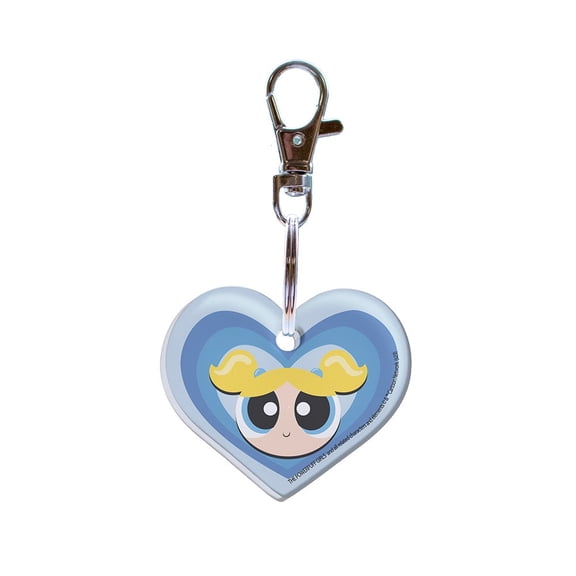 Powerpuff Girls (Bubbles) Heart Shaped Acrylic Keychain ACPKRHEART794