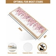 thumbnail image 5 of Pink Eucalyptus Stair Treads for Wooden Steps Indoor Runner Rug Carpet, Gold Branches Vintage Flower Plant 10 Pieces Peel and Stick Staircase Step Treads Covers Washable Throw Door Mats, 30"x8", 5 of 5