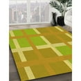 thumbnail image 3 of Ahgly Company Tapis d'Intérieur Rond Lavable en Machine Transitionnel Brun Doré Foncé, 3 Pieds Rond, 3 of 7