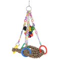 thumbnail image 1 of 1 Set of Bird Swing Birdcage Bird Stand Parrot Hanging Toy Climbing Toy for Parakeet Parrot Cage, 1 of 5