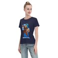 thumbnail image 4 of T-Shirt Basique à Manches Courtes pour Femmes Super Saiyan, 4 of 6