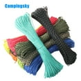 thumbnail image 2 of Paracord 2mm Reflective Rope 3 Strand Core Outdoor Camping Cord Parachute Cord Lanyard Tent Multifunction red reflective 50meters, 2 of 6