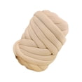 thumbnail image 1 of Hilo grueso para tejer a mano para mantas con nudo trenzado, hilo grueso jumbo Beige, 1 of 9