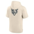 thumbnail image 3 of Men's Fanatics Cream Chicago Bears Elements Future Ground Lettering Short Sleeve Pullover Hoodie, 3 of 3