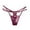 Purple, variant on HAOTAGS Thong for Women,Moisture-Wicking Adjustable Waist Low Waist Lingerie Thongs Panties Red Free Size