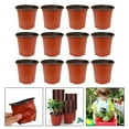 thumbnail image 4 of Shisuyan Gardening Nursery Pot Brown 50Pack 4 Inches, 4 of 8