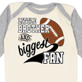 thumbnail image 4 of Inktastic Little Brother and Biggest Fan Football Player Boys Long Sleeve Baby Bodysuit, 4 of 5