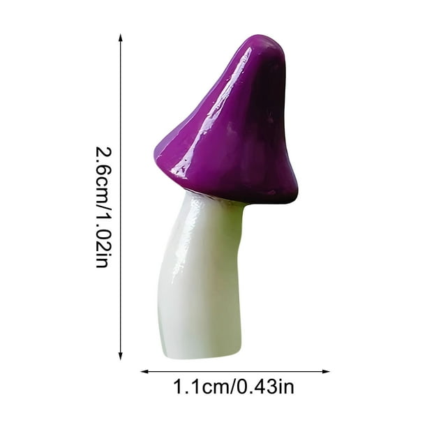 Adorno decorativo para coche con forma de hongo de simulación