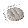 thumbnail image 3 of Grey Round Corn Kernel Cushion Corduroy Chair Pad Tatami Floor Mat With Thickened Padding Handmade Quilted Design And Stretchy Cotton Material For Dining Chair Office Seat And Floor Sittin, 3 of 7