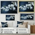 thumbnail image 4 of Designart "Apple Blossom Monochromatic gracefulness VI" Apple Blossom Floater Framed Wall Art Print, 4 of 7