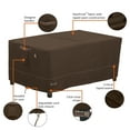 thumbnail image 5 of Classic Accessories Madrona Waterproof 48 Inch Rectangular Coffee Table/Ottoman Cover, 5 of 22