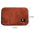 thumbnail image 2 of Bathroom Rugs Soft Microfiber Cozy Bath Mat For Tub Shower Bathroom Floors Rugs Mat Accessories Absorbent Non Slip Fluffy Thick Classical Copper 23.6x35.4in, 2 of 7