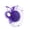 purple, variant on Pillbox Fascinator Hat with Birdcage Veil Organza Bow & Feather Detail for Wedding Derby Church Tea Party Formal Headpiece