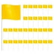 thumbnail image 1 of Marcado Marcador para Césped Paquete 60, Pequeñas PVC, Marcado Césped, Jardín, Encuesta, Amarillo, 1 of 6