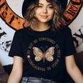 thumbnail image 3 of Do Not Be Conformed Bible Verse Butterfly T-Shirt, Maroon, Size L, 3 of 6