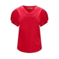 thumbnail image 6 of Pepino Uniforms Hidden Zipper V-Neck Scrub Top, 6 of 11
