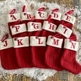 thumbnail image 5 of KCEHTA Letter Christmas Stocking, Christmas Stockings with Initials, Embroidered Cable Knit Christmas Stockings with Letter, Hanging Knitted Christmas Stocking for Holiday Fireplace Decor, 5 of 7