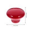thumbnail image 3 of 5pcs Durable Round Ceramic Kitchen Cupboard Cabinet Drawer Door Knobs Pull Handles - Size S (Red), 3 of 4