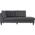 thumbnail image 5 of Modway Empress Upholstered Polyester Fabric Right Facing Chaise in Gray, 5 of 5