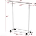 thumbnail image 7 of Standard Rod Garment Rack, Silver, 7 of 7