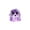 Purple, variant on Pink Halloween Ghost Squishy Toy with Glitter Filling, Squeezable Relaxation Squeeze Toy for Kids and Adults, Halloween Party Favors