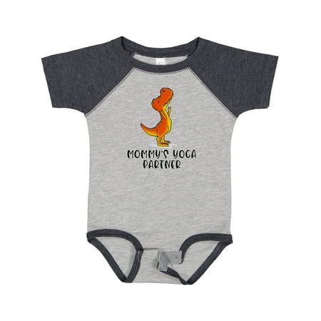 

Inktastic Mommy s Yoga Partner Tyrannosaurus Rex Gift Baby Boy or Baby Girl Bodysuit