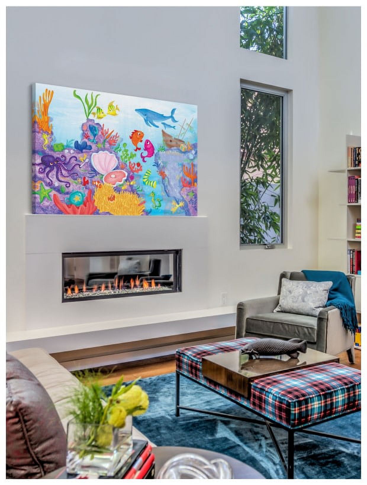 Marmont Hill "Coral Reef" by Curtis Painting Print on Canvas
