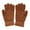 Clay, variant on Quad Collection Women's and Men's Chenille Touch Screen Gloves, Black