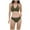 Army Green, variant on Frostluinai Halter Bikini Swimsuits Women V Neck Wrap Backless Two Piece Bathing Suits Solid Color Low Rise Swimwear Fashion Summer Beachwear