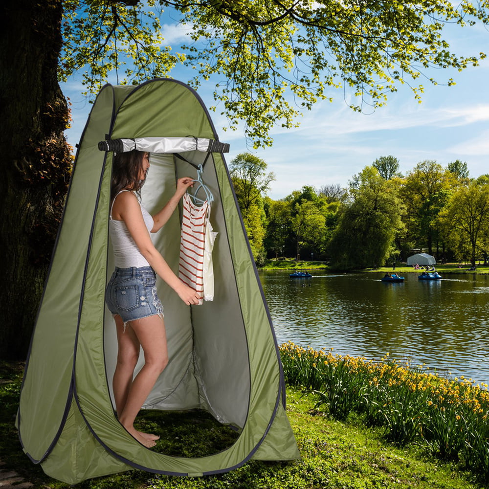 New Pop Up Privacy Shelters Tent Instant Portable Outdoor Shower Tent,Camp Toilet,Changing Room,Rain Shelter for Camping and Beach,Outdoor Foldable Changing Room Privacy Shelter Easy Set Up