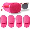 thumbnail image 1 of Parche para el ojo para niños de 4 piezas, parche para el ojo médico Para adultos y niños ortoptistas con ambliopía, cubre los parches para los ojos de las gafas, oclusión del ojo rosado para el entrenamiento del ojo con ambliopía ER, 1 of 5
