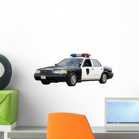 - Police Car Wall Decal Sticker, Wallmonkeys Peel & Stick Vinyl Graphic (18 in W x 7 in H)