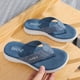 thumbnail image 4 of Chanclas Sandalias De Cuña Zapatillas De Tanga Mujer Casual para Verano (38 ) Azul Claro Azul, 4 of 9