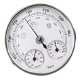 thumbnail image 1 of de 5 pulgadas analógica Estación meteorológica analógica Colgante de pared 3 plata Gloria Higrómetro termómetro, 1 of 9
