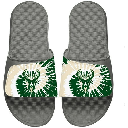 

ISlide Gray Milwaukee Bucks Tie Dye Slide Sandals