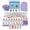 Purple, variant on Floating Mahjong Tile Set for Pool,160 American Mahjong Tiles Waterproof EVA Foam with Dice Storage Bag for Pool Party Beach Vacation Summer Outdoor Game Set