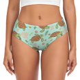 thumbnail image 1 of Balery Cute Sea Turtles Ropa Interior de Algodón para Mujer con Dibujo – Braguitas Cómodas y Elásticas, Estilo Clásico-Small, 1 of 6