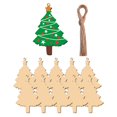 thumbnail image 4 of Decoración Navideña Rebanadas De Madera Santa Árbol De Navidad Reno Copo De Nieve Recortes De Madera Colgantes Centros De Mesa Para Manualidades De Navidad Diy 80 Piezas sonducket HA014706-00, 4 of 7
