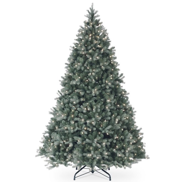 National Tree Company 9 ft. Downswept Douglas® Blue Fir Tree with Clear