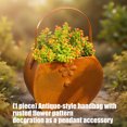 thumbnail image 4 of Decorative Iron Flowerpot Open Mouth Planter Container Flower Vase Decorative Vase For Party Indoor Decoration Ornament, 4 of 9